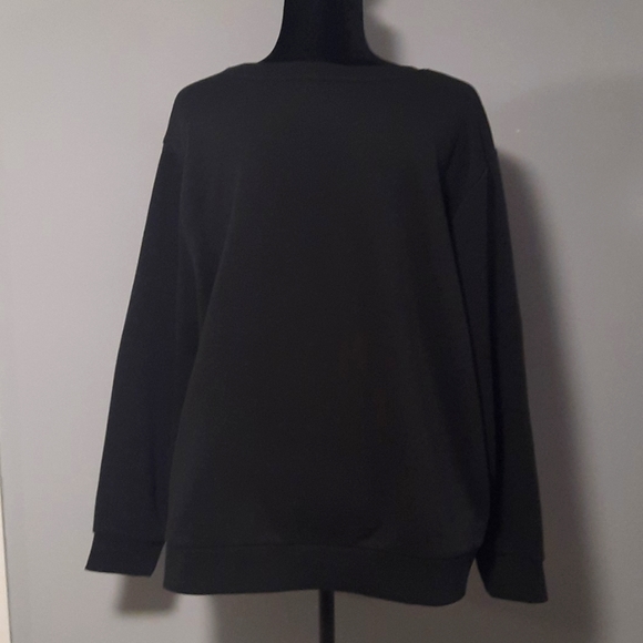 Wanna Party Santa? Drinking Christmas Long Sleeve Black Sweater - Picture 4 of 7